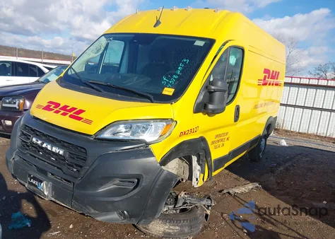 2023 Ram Promaster 1500 High Roof 136 Wb из США, поврежденный, VIN 3C6LRVBG1PE515477